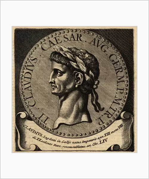 Portrait of Roman Emperor Claudius
