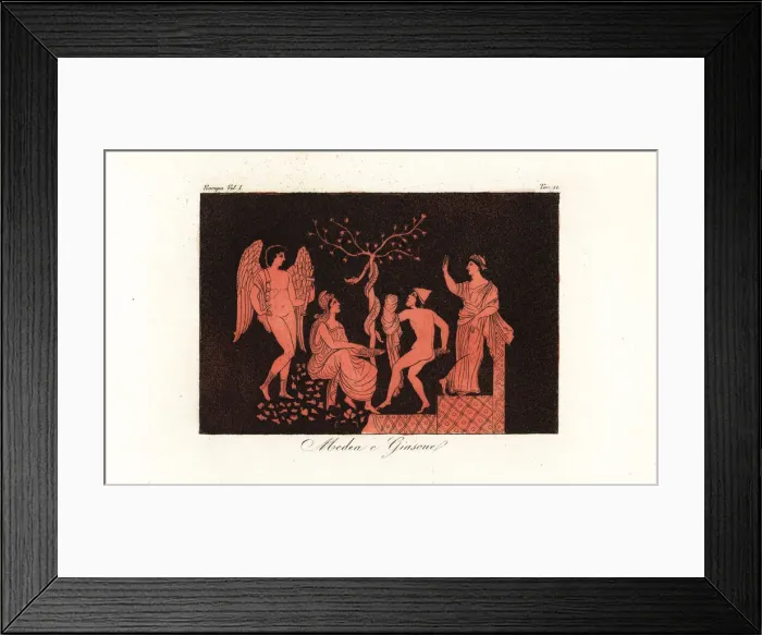 Framed Print : Medea and Jason Steal the Golden Fleece Print Framed Print : Medea and Jason Steal the Golden Fleece Print