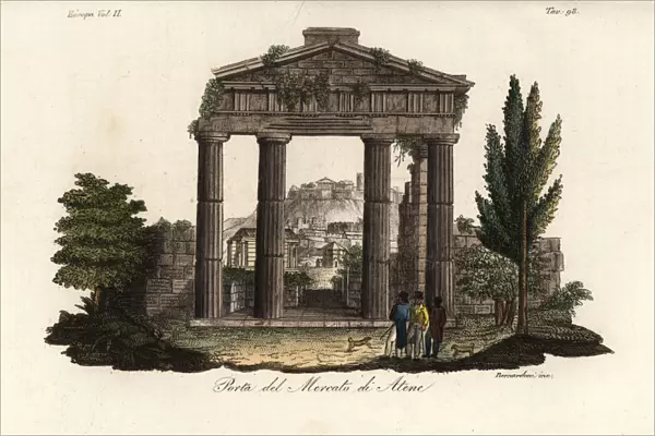 Ruins of the Gate of Athena Archegetis, Roman Agora, Athens
