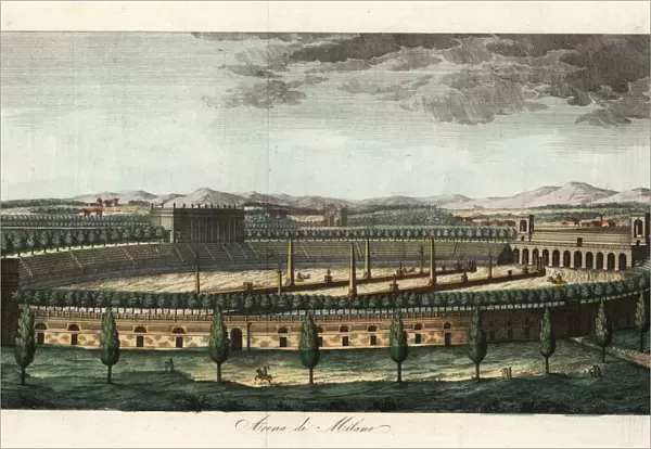 The Arena Civica built in 1807 in Milan, Italy