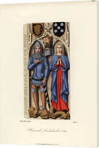 Hennel Landschad and his wife Mia, 14th century
