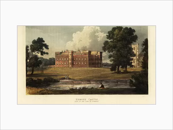 Enmore Castle, Somerset, the seat of the 3rd Earl of Egmont