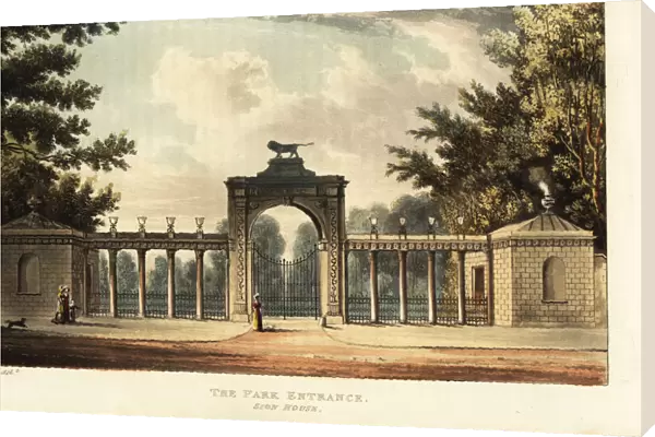 Park entrance to Sion House or Syon House, Isleworth