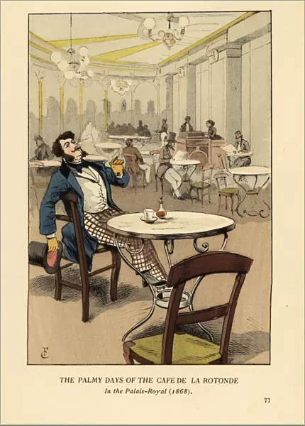 Gentleman smoking in the Cafe de la Rotonde, 1868