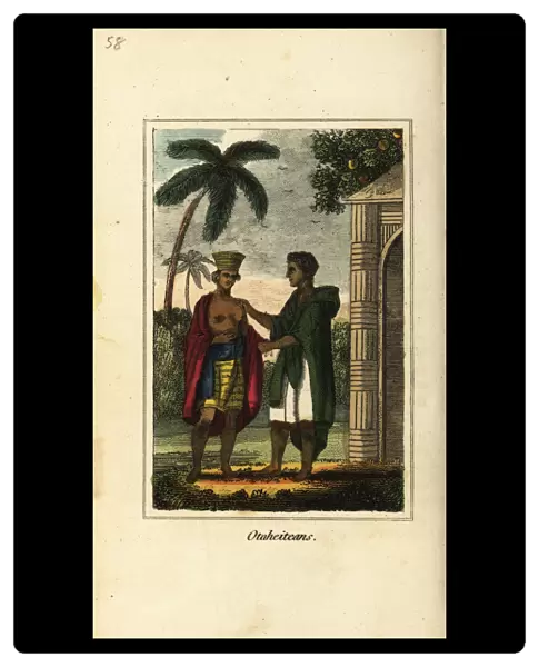 Otaheiteans or natives of Tahiti, Polynesia, 1818