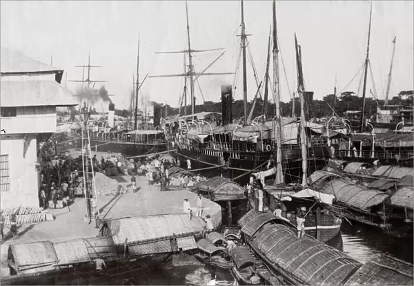 c. 1880s South East Asia - Philippines - boats and ships