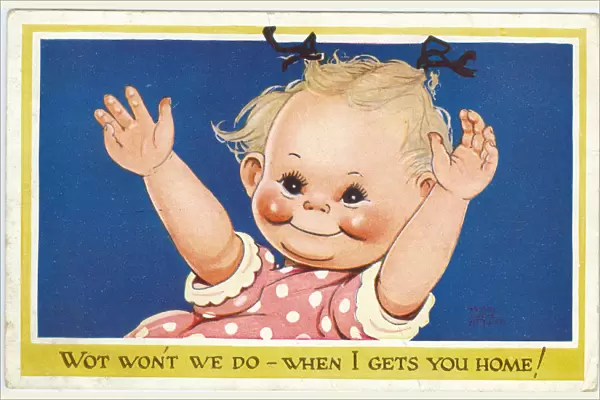 WW2 era - Comic Postcard - Wot won t we do