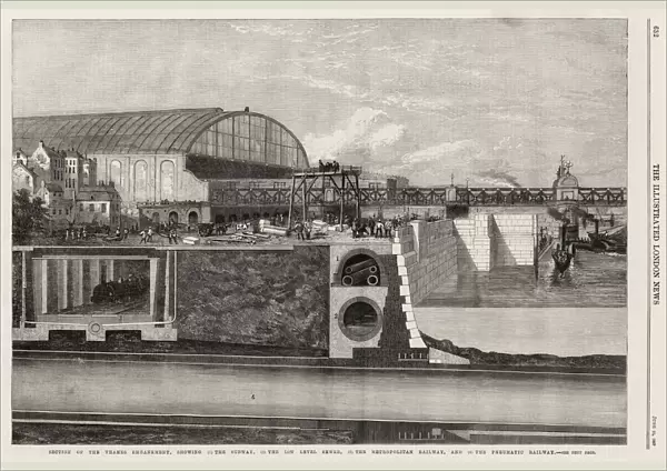 Section of the Thames Embankment