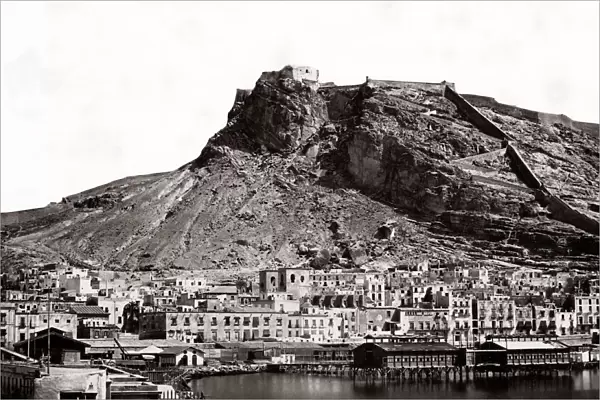 c. 1880s Spain - the castle at Alicante