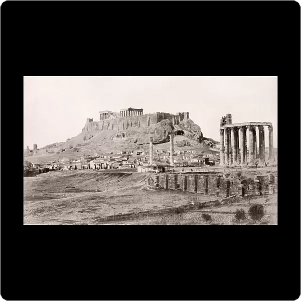 Greece, Athens, the Acropolis Temple of Jupiter