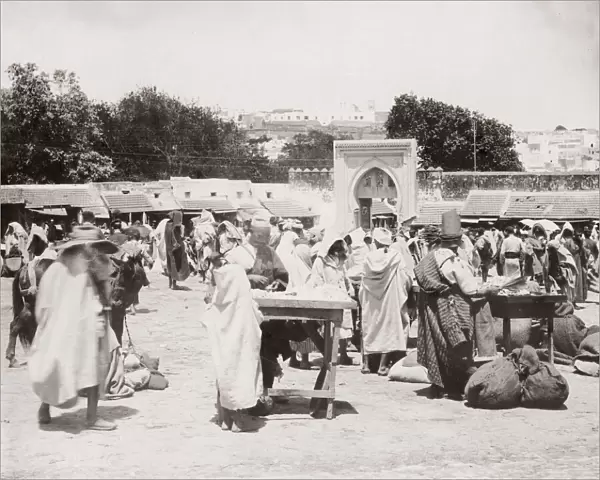 Market, Tangier, Morocco, c. 1900