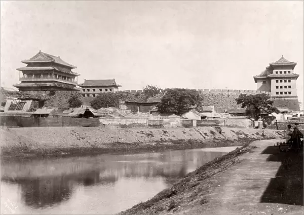 China c. 1880s - walls of the Tartar Tatar City Peking Beijing
