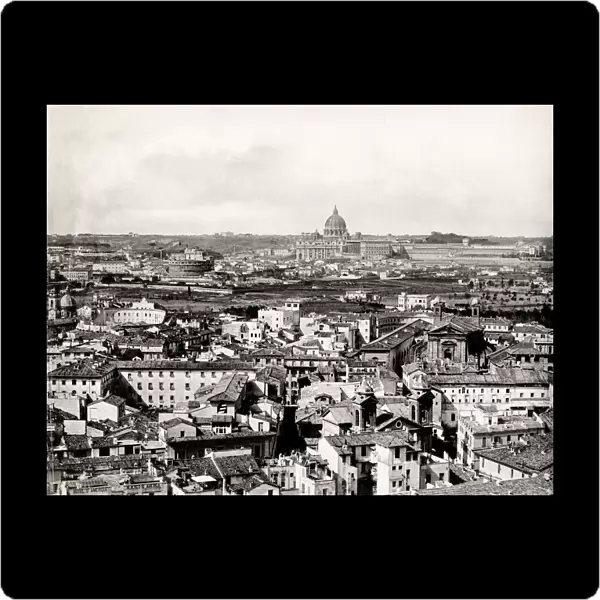 Rome, including St Peters and the Vatican, c. 1870 s. Italy