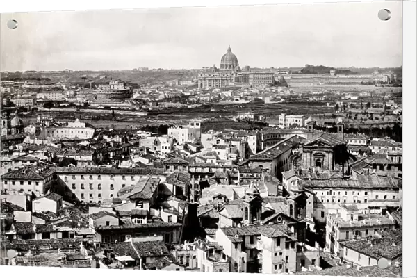 Rome, including St Peters and the Vatican, c. 1870 s. Italy