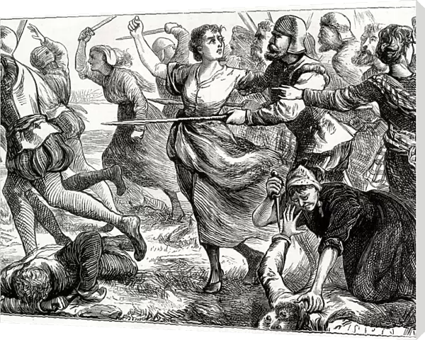 The Battle of Ancrum Moor, near Jedburgh, Scotland, 27 February 1545