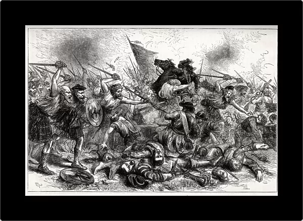 Lochiels charge at the Battle of Killiecrankie, Perthshire, Scotland, 27 July 1689