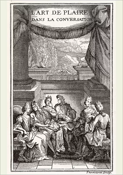 The art of pleasing in conversation - treatise by Ortigues de Vannoniere of Paris ; title page Date: 1695