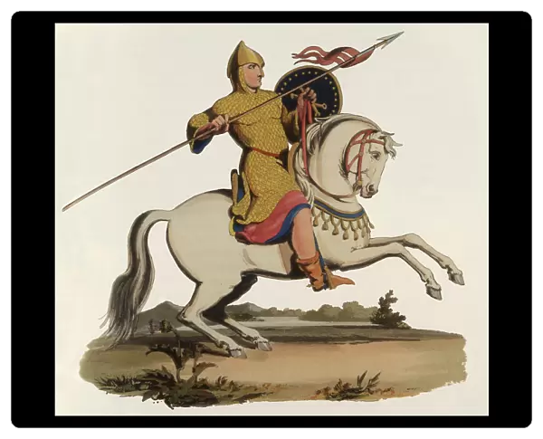 Alexander I King of Scotland on horseback Reigned 1107 - 1125 Date: circa 1110s