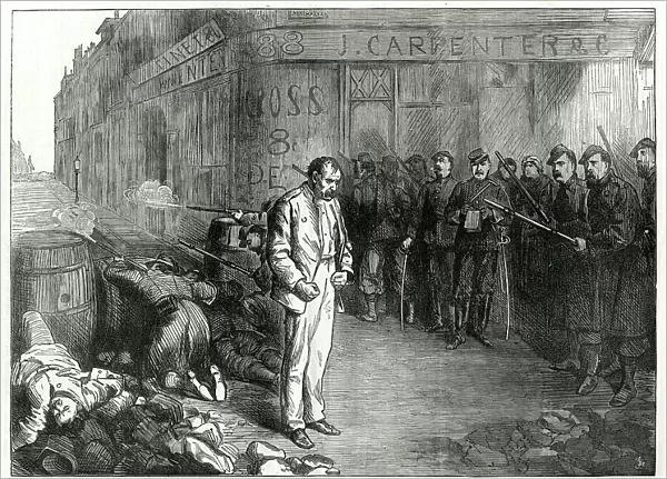 Fighting at the Barricades; Paris Commune 1871