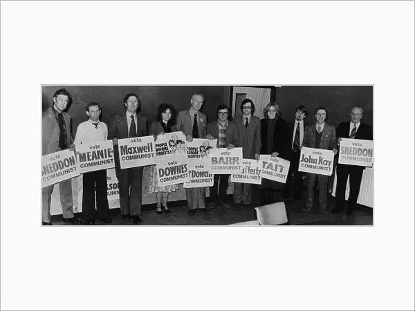 Scottish Communist party parliamentary candidates 1979