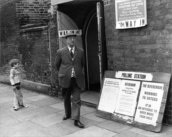 Polling Station, Referendum Day, 5 June 1975