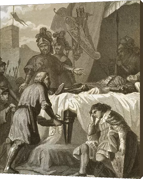 Death of the spanish nobleman El Cid (c. 1043-1099)