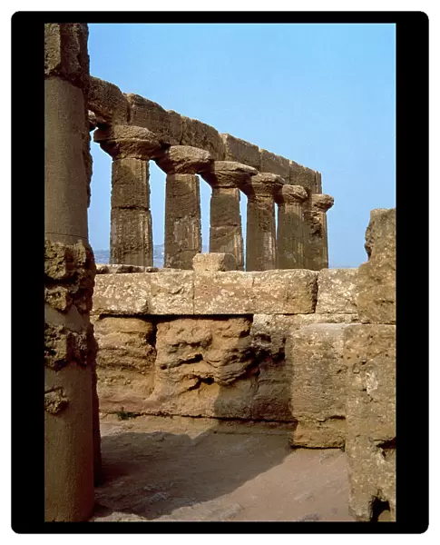 Italy. Sicily. Archaeological site of Agrigento. Temple of J