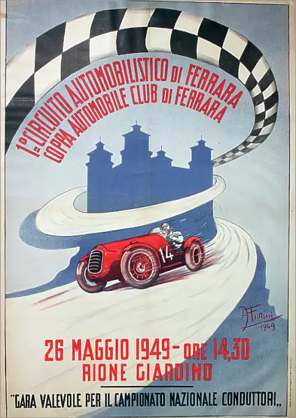 Poster, 1st Ferrara Circuit race
