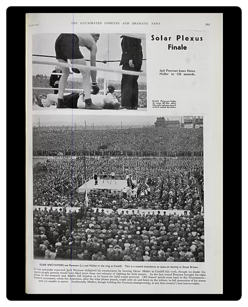 Crowds at a Boxing Match