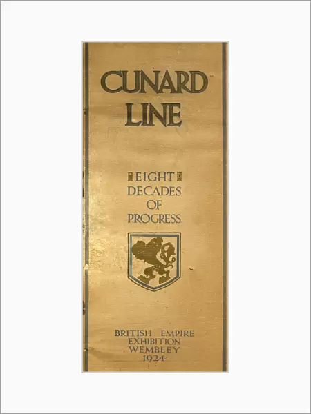 Cunard Line brochure, British Empire Exhibition