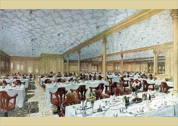 White Star Line, Olympic and Titanic, dining room