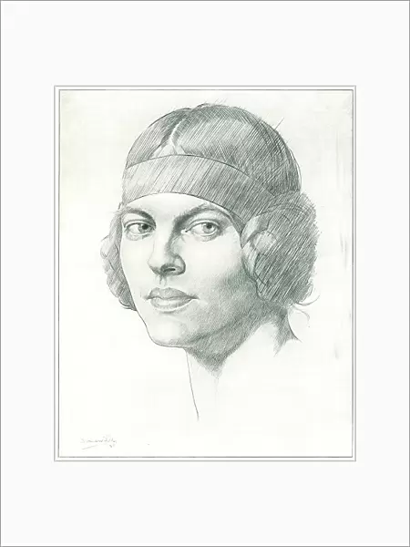 Dacia. A portrait sketch of Jamaica born actress