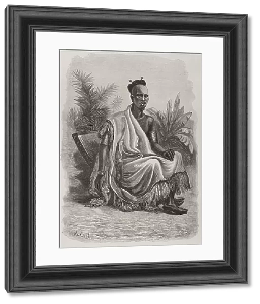 Congo. Portrait of Ngalyema, chief of Kintamo