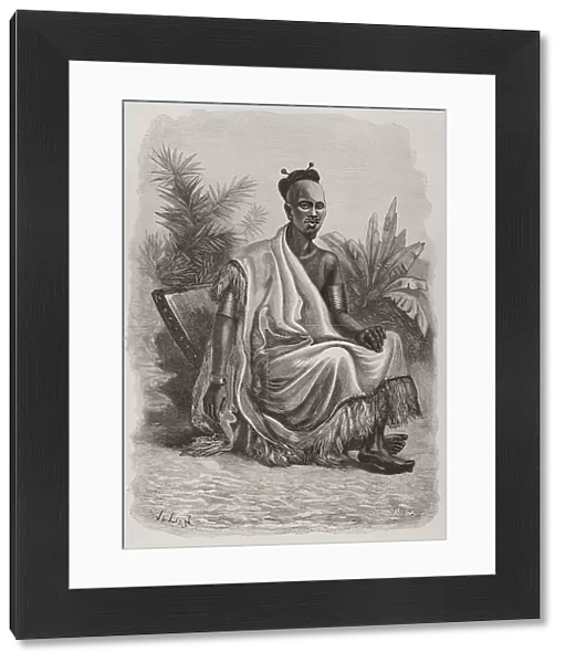 Congo. Portrait of Ngalyema, chief of Kintamo