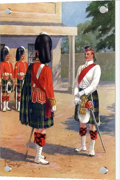 Inspecting the Guard, Gordon Highlanders