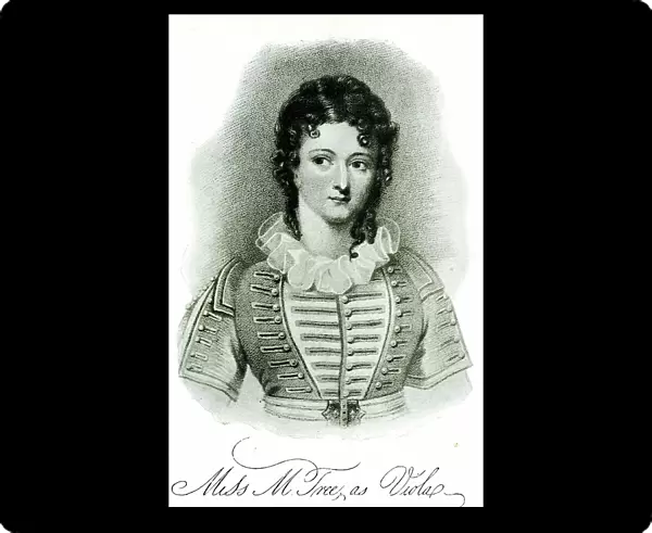 Ann Maria Tree, actress, as Viola in Shakespeare's Twelfth N