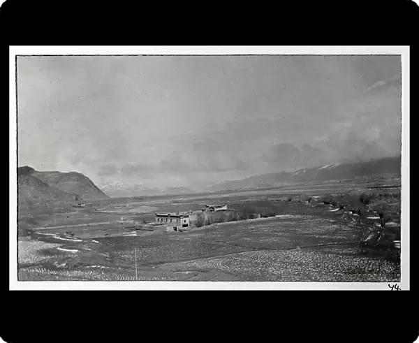 First view of Gyantse town, from a fascinating album which reveals new details on a little-known campaign in which a British military force brushed aside Tibetan defences to capture Lhasa, in 1904