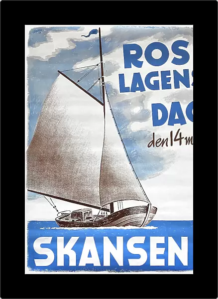 Poster, sailing event, 14 May, Skansen, Sweden