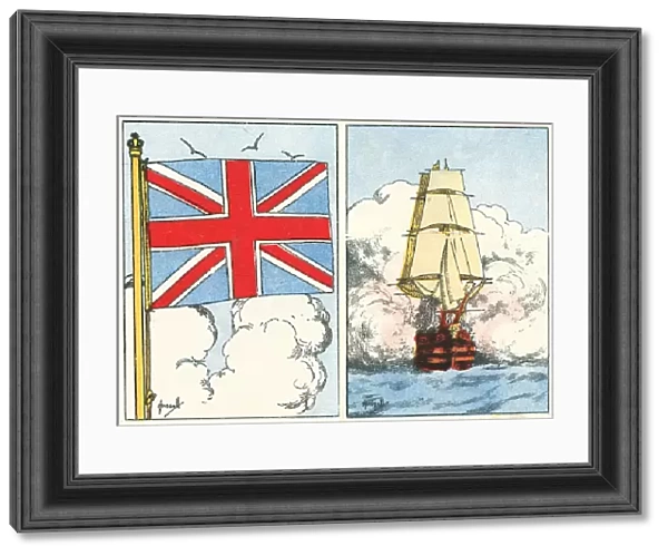 Union Jack And H. M. S. Victory