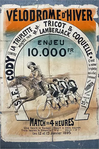 Poster, Samuel Cody, Velodrome d'Hiver, Paris
