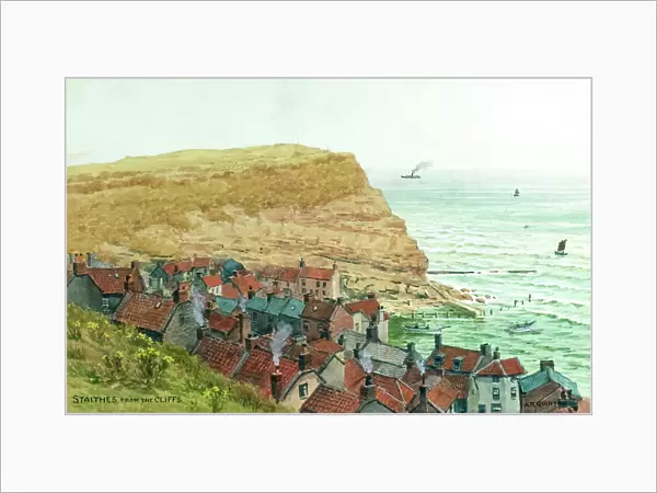 Staithes, North Yorkshire, viewed from the cliffs
