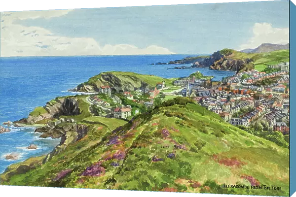 Ilfracombe, Devon, viewed from the Tors