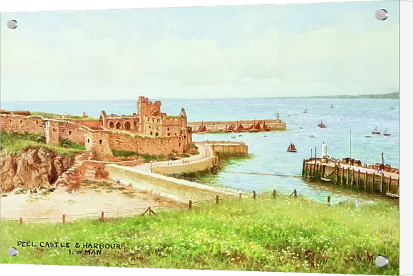 Castle and Harbour, Peel, Isle of Man