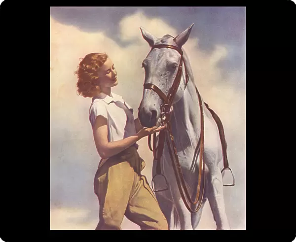 WW2 - Land Girl And Horse