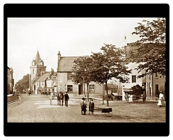 Inverkeithing High Street, Scotland, early 1900s