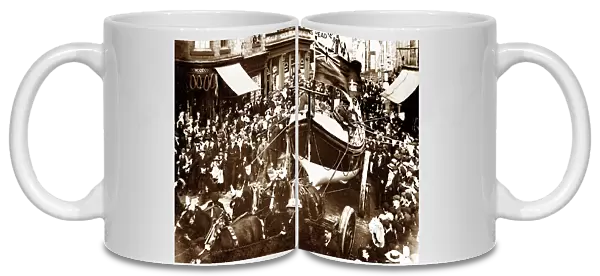 Lifeboat procession, Barnsley, early 1900s