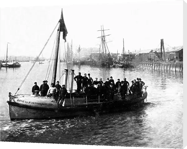 Harwich Harbour - Trial of first steam lifeboat in 1889