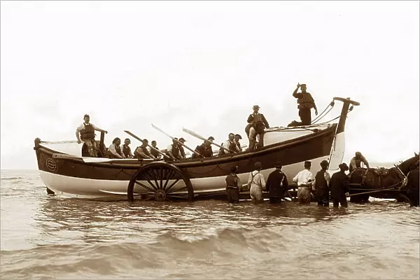 Hayle lifeboat, Cornwall, Victorian period