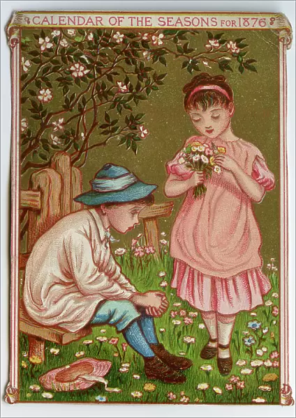 Calendar of the Seasons for 1876 by Kate Greenaway