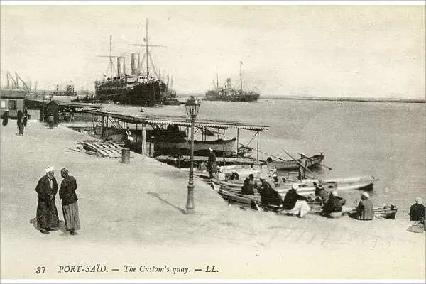 The Suez Canal Custom's Quay, Port Said, Egypt